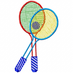 Tennis Embroidery Design 1